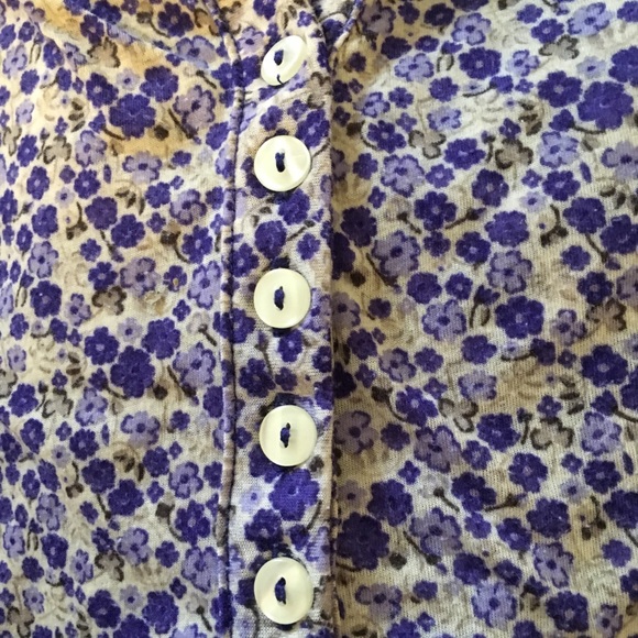 H&M Purple Flowered Top Size L - Picture 4 of 5
